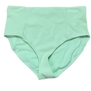 Calia Mint Green Ribbed Bikini Bottoms